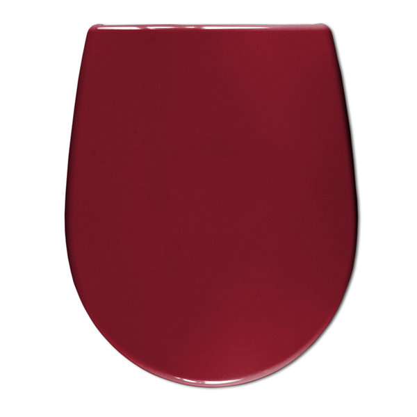 Sanifri 470011125 WC-Sitz Dilos rot, Soft-Close / einhändig abnehmbar, antibac, Made in Germany