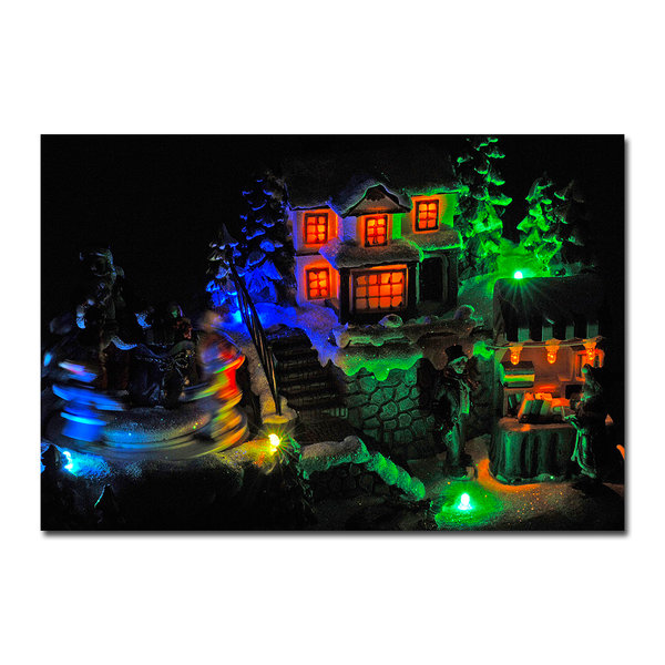 Sanifri home - Weihnachtsszene LED beleuchtet, Szene "Weihnachtsmann"