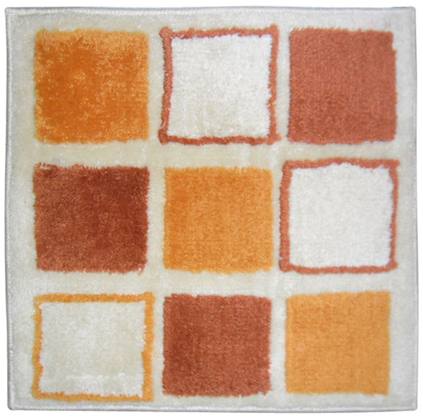 Sanwood Badteppich Mosaik, 100% Polyacryl, table tuft, 60x60 cm