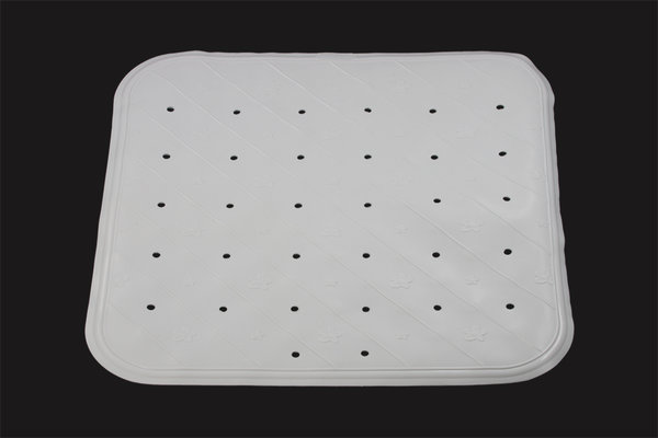 Sanifri home - Dusch-Wanneneinlage 45x45cm, Kunststoff weiß, Antirutsch-Funktion durch Saugnäpfe