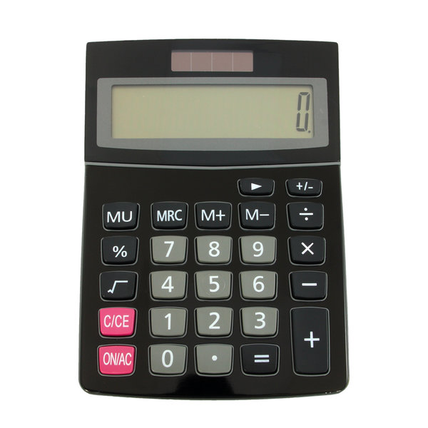 Sanifri home - Tischrechner, schwarz, 10,5x14,5x3cm