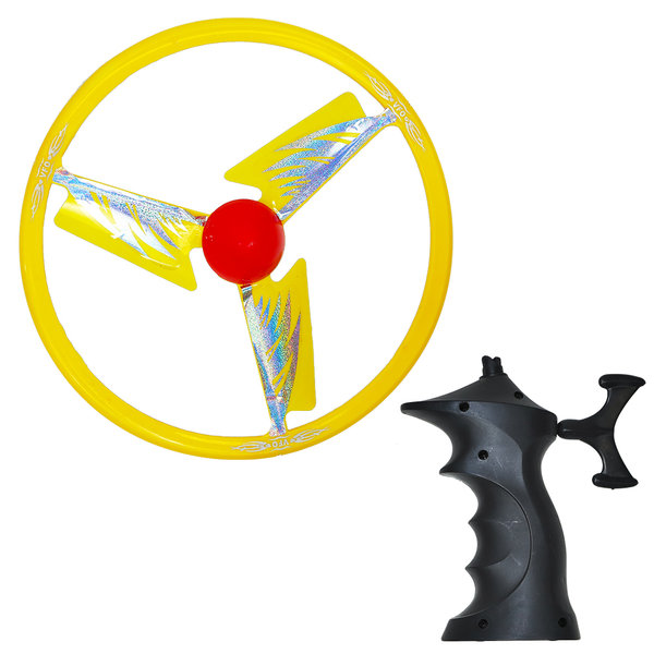 Sanifri home - Fliegender Rotor, gelb, Durchmesser Propeller 26cm, mit Pistolengriff