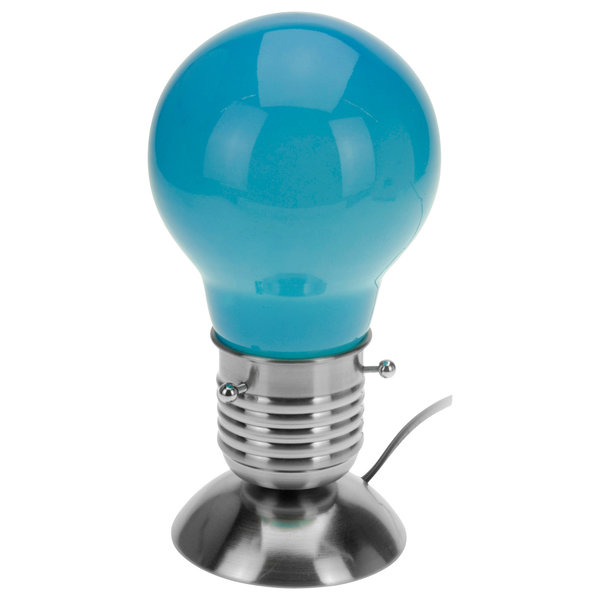 Sanifri home - Retro Tischlampe, HxB 23x13cm, Design Glühbirne, Farbe Blau