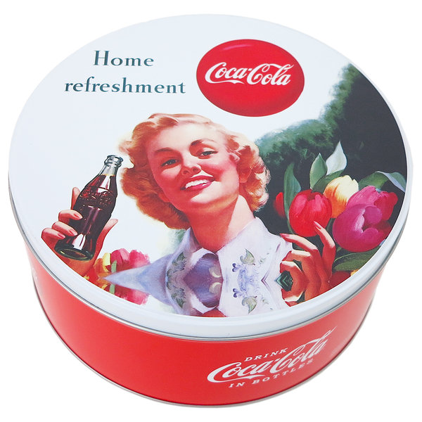 Sanifri home - Aufbewahrungsdose, 20x9cm, Design Coca Cola 2 Tulpen