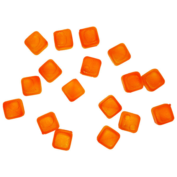 Sanifri home - Eiswürfel, 2,5x2,5x2,5cm, orange, 18 Stück, lebensmittelecht