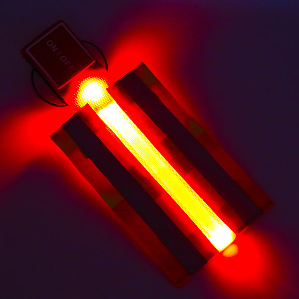 LED Safety-Stick, 14x6cm, 28g, Signalfarben Gelb-Rot